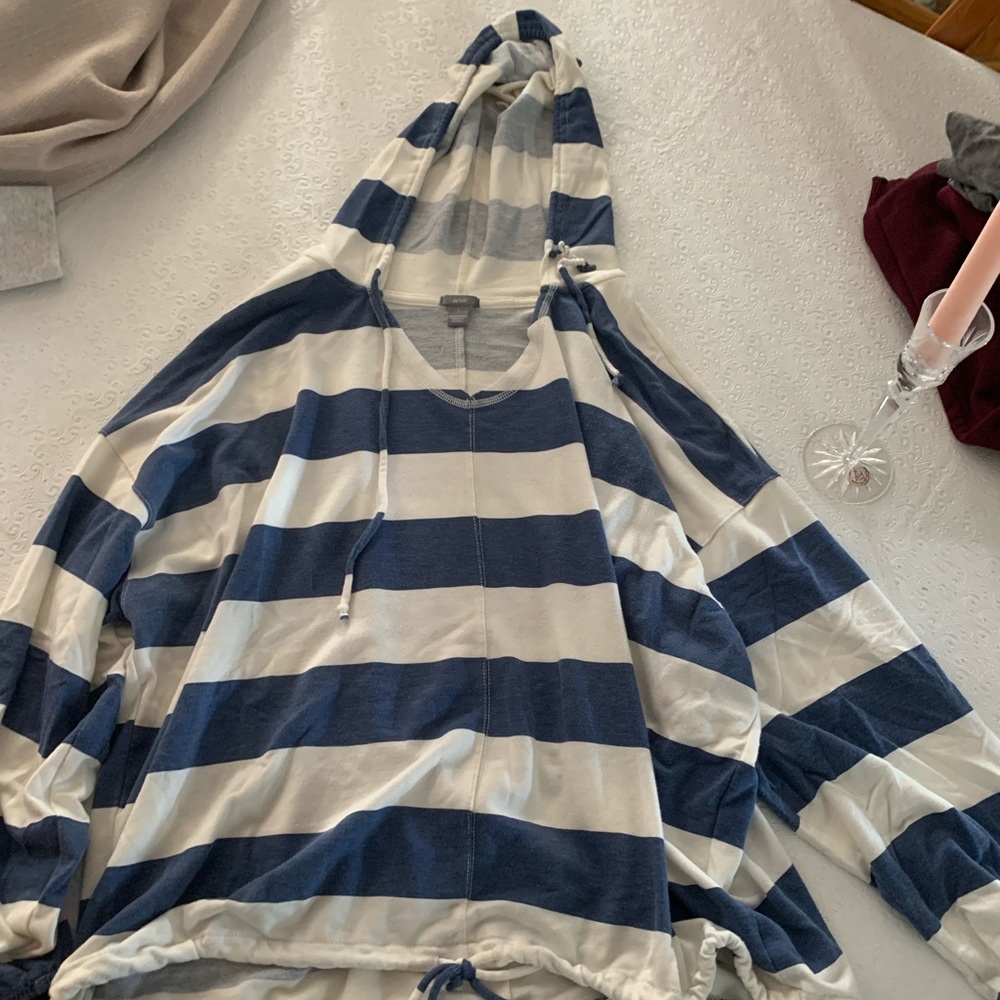 American eagle striped sweatshirt